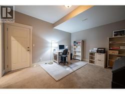 Basement office / door to second garage - 