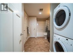 stacking washer & dryer in the suite - 