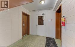 Hallway with tile walls - 
