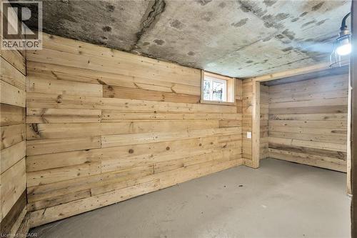 Below grade area featuring wooden walls - 129 Dundurn Street N, Hamilton, ON - Indoor