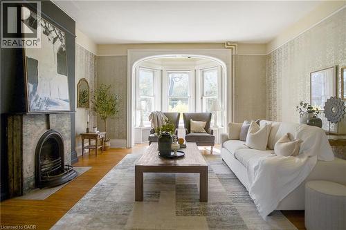 78 William Street W, Waterloo, ON - Indoor Photo Showing Living Room With Fireplace