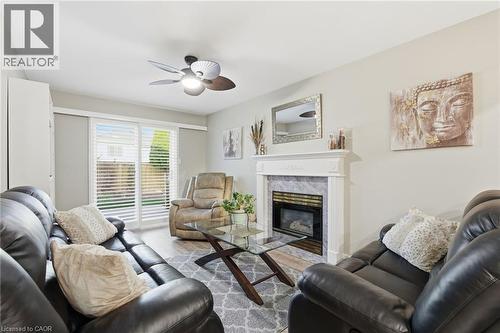 13 Colonial Crescent, Grimsby, ON - Indoor Photo Showing Living Room With Fireplace