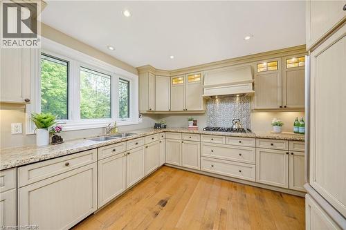 2157 8 Sideroad, Burlington, ON - Indoor Photo Showing Kitchen With Double Sink