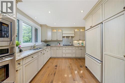 2157 8 Sideroad, Burlington, ON - Indoor Photo Showing Kitchen With Double Sink