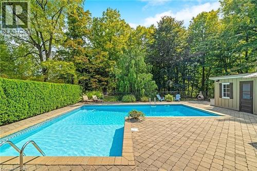 2157 8 Sideroad, Burlington, ON - Outdoor With In Ground Pool With Backyard