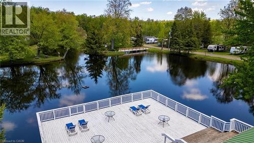 Dock area with a water view - 57 12Th Conc Road E Unit# 430, Flamborough, ON - Outdoor With Body Of Water With View