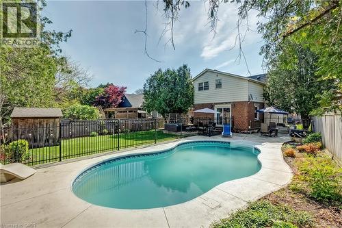 1153 Bellview Street, Burlington, ON - Outdoor With In Ground Pool With Deck Patio Veranda With Backyard