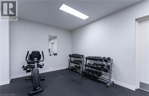 67 Caroline Street S Unit# 17C, Hamilton, ON - Indoor Photo Showing Gym Room