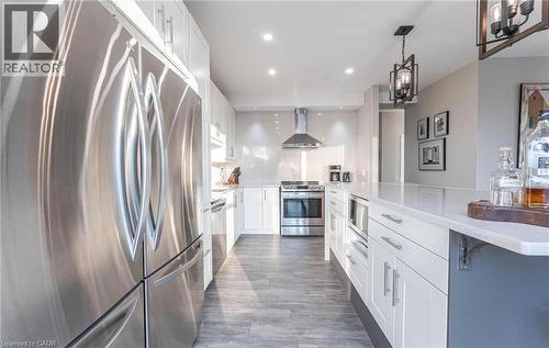 67 Caroline Street S Unit# 17C, Hamilton, ON - Indoor Photo Showing Kitchen With Upgraded Kitchen