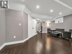 Common area featuring recessed lighting and stairs - 