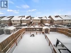 Aerial perspective of suburban area - 