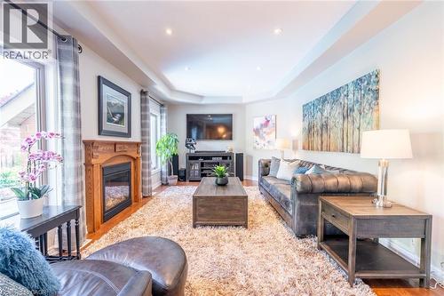 2338 Norland Drive, Burlington, ON - Indoor Photo Showing Living Room With Fireplace