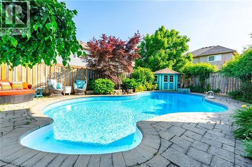 2338 Norland Drive, Burlington, ON - Outdoor With In Ground Pool With Deck Patio Veranda With Backyard