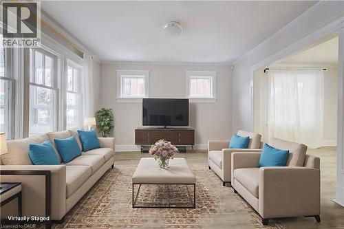 Digital Staging - 18 Shanley Street, Kitchener, ON - Indoor Photo Showing Living Room