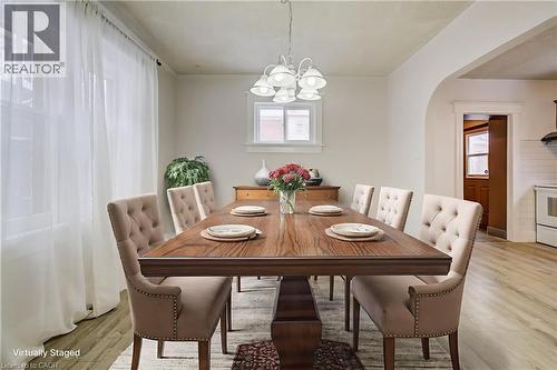 Digital Staging - 18 Shanley Street, Kitchener, ON - Indoor Photo Showing Dining Room