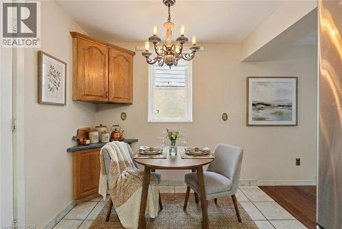 Virtually Staged - 92 Gary Avenue, Hamilton, ON - Indoor Photo Showing Dining Room