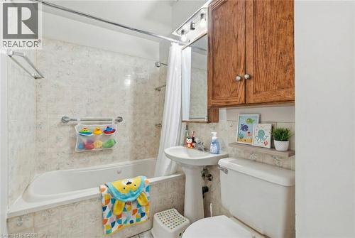 Virtually Staged - 92 Gary Avenue, Hamilton, ON - Indoor Photo Showing Bathroom