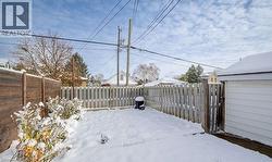 View of snowy yard - 