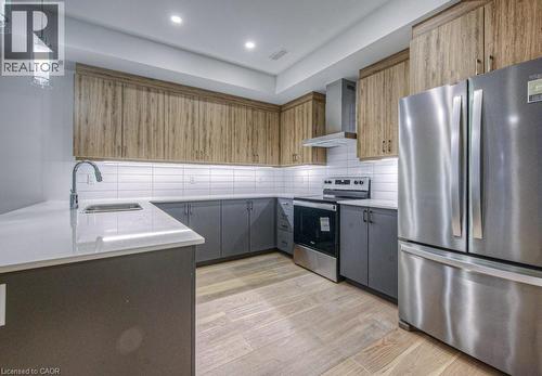 258 Hespeler Road Unit# 8, Cambridge, ON - Indoor Photo Showing Kitchen With Stainless Steel Kitchen With Upgraded Kitchen