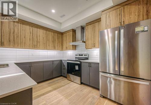 258 Hespeler Road Unit# 8, Cambridge, ON - Indoor Photo Showing Kitchen With Stainless Steel Kitchen With Double Sink
