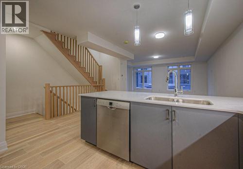 258 Hespeler Road Unit# 8, Cambridge, ON - Indoor Photo Showing Kitchen With Double Sink