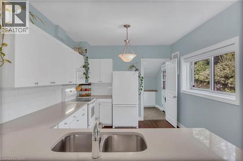 22 Liberty Street, Hamilton, ON - Indoor Photo Showing Kitchen With Double Sink