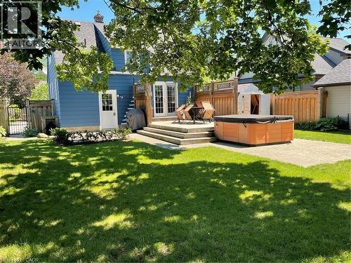 Backyard with hot tub - 710 Hager Avenue, Burlington, ON - Outdoor