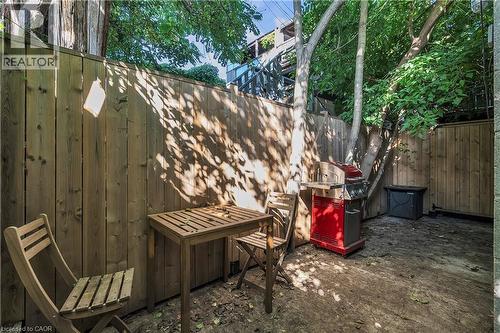 Rear main floor commercial space patio - 237 James Street N, Hamilton, ON 