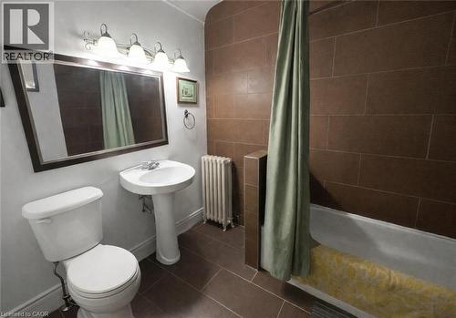 Unit Studio Apartment - Image AI generated to remove Tenants belongings, Unit is similar to picture but may not be identical - Photo is for information purposes only. Bathroom - 237 James Street N, Hamilton, ON 