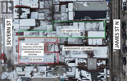 Visual lot lines for refrence - Approximate , 29 severn not included in sale of property - Separatly represented by designated agent. - 