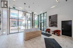 Lobby featuring a wall of windows - 