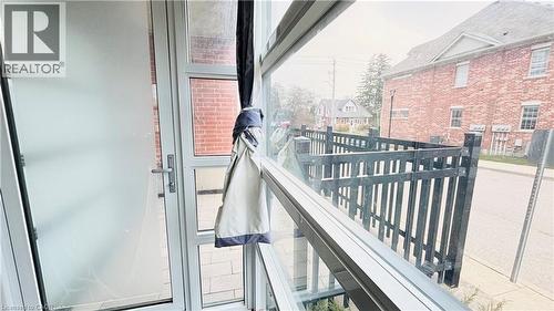 View of balcony - 155 St. Leger Unit# 107, Kitchener, ON -  With Exterior