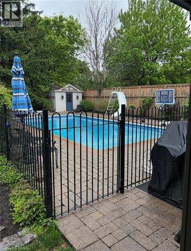 86 Elm Street, Brantford, ON - Outdoor With In Ground Pool