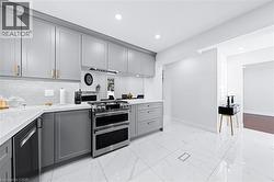 modern stainless steal appliances and plenty of storage space - 