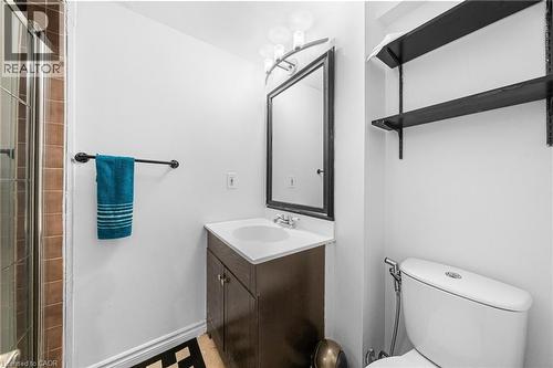 Bathroom in Basement with stand up shower - 46 Novoco Drive, Hamilton, ON - Indoor Photo Showing Bathroom