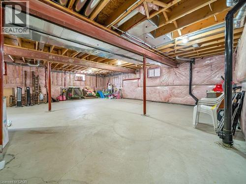 View of unfinished basement - 3 Creighton Avenue, Guelph, ON - Indoor Photo Showing Basement