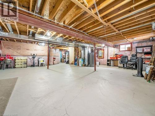 Below grade area with water heater and heating unit - 3 Creighton Avenue, Guelph, ON - Indoor Photo Showing Basement