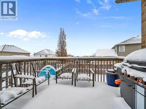 Wooden deck featuring area for grilling - 3 Creighton Avenue, Guelph, ON - Outdoor
