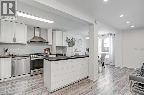 173 London Street N, Hamilton, ON - Indoor Photo Showing Kitchen With Stainless Steel Kitchen