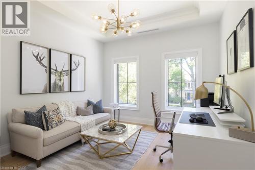 currently used as an office - 46 Second Street, Oakville, ON - Indoor Photo Showing Living Room