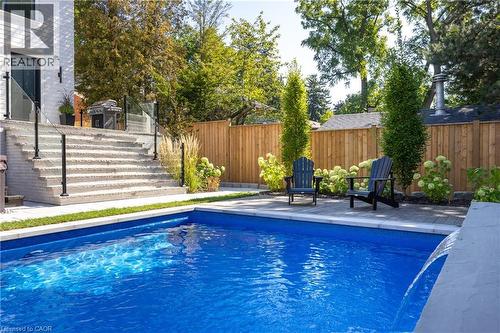 46 Second Street, Oakville, ON - Outdoor With In Ground Pool With Backyard