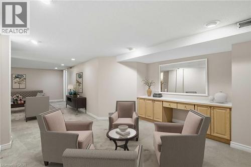 Virtually staged basement - bedsiting room with office area - 3230 New Street Unit# 7, Burlington, ON - Indoor