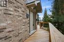 View of wooden deck - 3230 New Street Unit# 7, Burlington, ON  - Outdoor With Exterior 