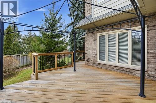 View of wooden terrace - 3230 New Street Unit# 7, Burlington, ON - Outdoor With Deck Patio Veranda With Exterior
