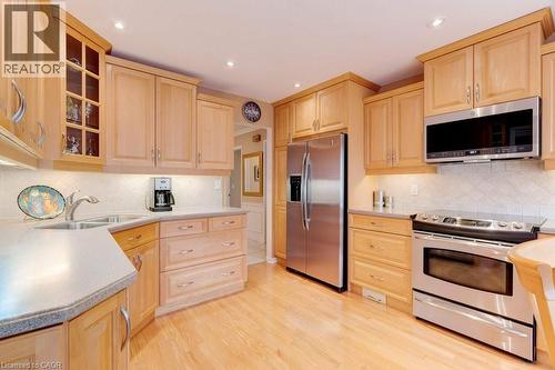 2251 Mansfield Drive, Burlington, ON - Indoor Photo Showing Kitchen With Double Sink