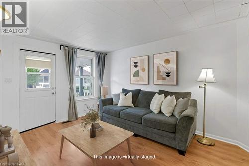 Living Room (partially virtually staged) - 159 Hope Avenue, Hamilton, ON - Indoor Photo Showing Living Room