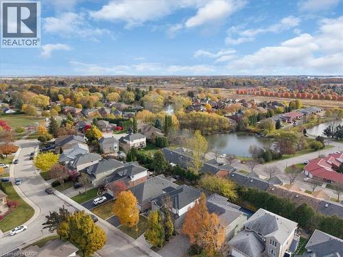 Aerial perspective of suburban area with a large body of water - 90 Westlawn Drive, Hamilton, ON - Outdoor With View