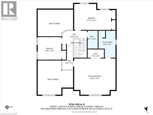View of property floor plan 2nd floor bedroom level - 90 Westlawn Drive, Hamilton, ON - Other