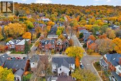 Aerial perspective of suburban area - 