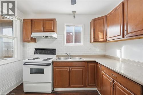 246 Cope Street, Hamilton, ON - Indoor Photo Showing Kitchen With Double Sink